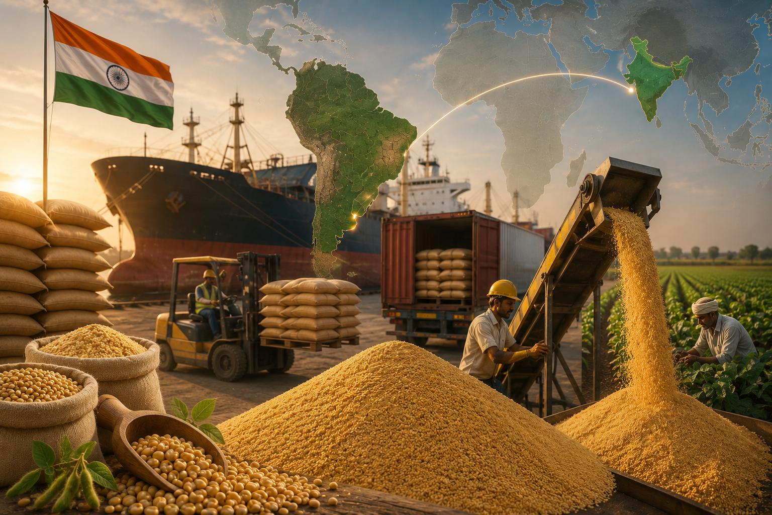 Soybean Meal Export Boom: India Capitalizes on South American Squeeze